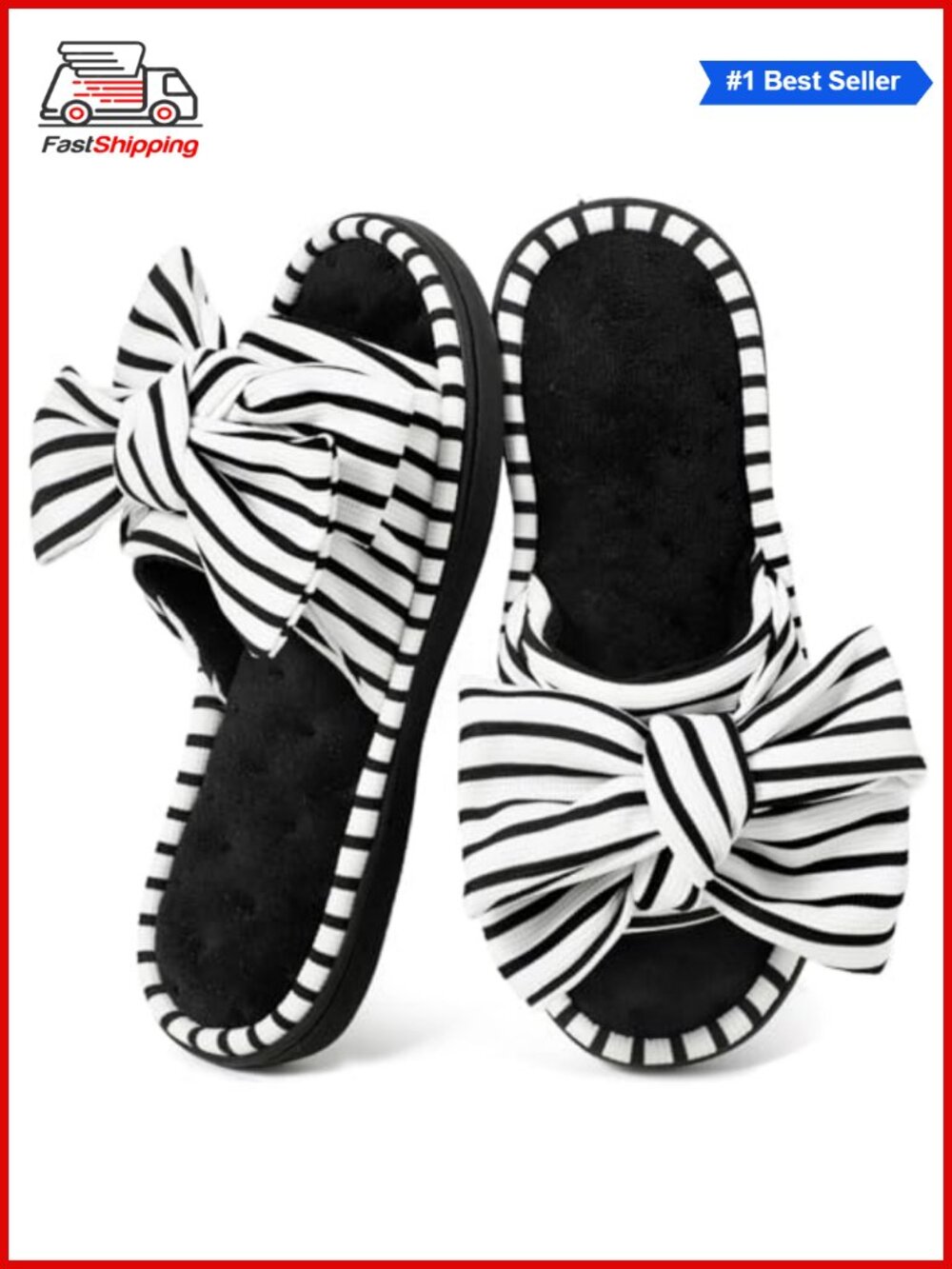 ✨ Open Toe Slide Slippers with Memory Foam & Anti-Slip Sole for Indoor Outdoor
